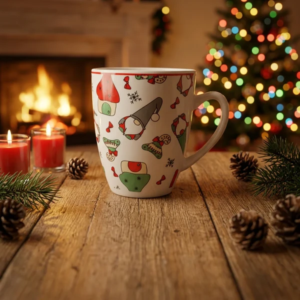 Christmas Gnome Printed Ceramic Dinnerware Set price